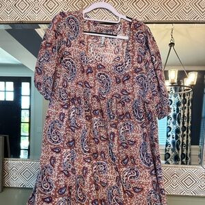 Rachel Pally Cotton Mae Dress Paisley Print EUC Small